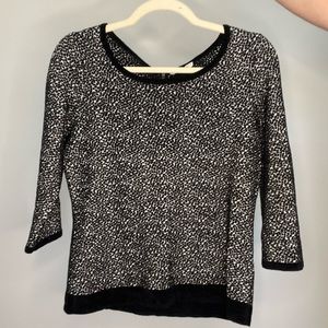 Anthropology half back zip sweater, size medium